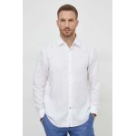 BOSS cămașă de in culoarea alb, cu guler clasic, regular 50513676