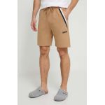 BOSS pantaloni scurți din bumbac lounge culoarea bej 50516134