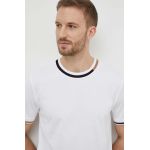 BOSS tricou din bumbac bărbați, culoarea alb, cu imprimeu 50513364