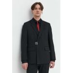 HUGO sacou din lână culoarea negru 50516038
