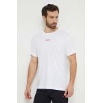 HUGO tricou lounge culoarea alb, cu imprimeu 50518646
