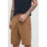 Superdry pantaloni scurti barbati, culoarea maro