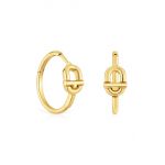 Tous cercei din argint placat cu aur 1004094900