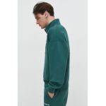 Abercrombie & Fitch bluza barbati, culoarea verde, neted