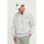 Abercrombie & Fitch bluza barbati, culoarea gri, melanj