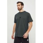 adidas tricou Z.N.E bărbați, culoarea verde, cu imprimeu  IS8358