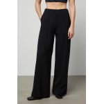 Answear Lab pantaloni femei, culoarea negru, lat, high waist