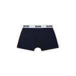 BOSS boxeri copii 2-pack culoarea albastru marin