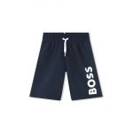 BOSS pantaloni scurti de baie copii culoarea albastru marin
