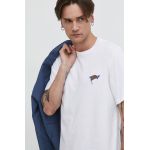 Converse tricou din bumbac barbati, culoarea bej, cu imprimeu