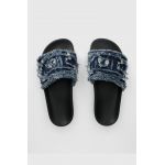 Diesel papuci Sa-Slide D Denim femei, culoarea albastru marin, Y03347-P5254-H4187
