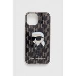 Karl Lagerfeld Husă pentru telefon iPhone 15 / 14 / 13 6.1" culoarea negru