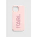 Karl Lagerfeld Husă pentru telefon iPhone 15 / 14 / 13 6.1" culoarea roz