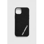 Karl Lagerfeld Husă pentru telefon iPhone 15 Plus / 14 Plus 6.7" culoarea negru