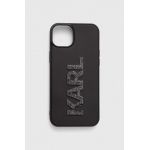 Karl Lagerfeld Husă pentru telefon iPhone 15 Plus / 14 Plus 6.7" culoarea negru