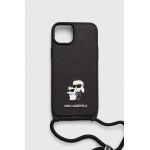 Karl Lagerfeld Husă pentru telefon iPhone 15 Plus / 14 Plus 6.7" culoarea negru