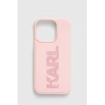 Karl Lagerfeld Husă pentru telefon iPhone 15 Pro 6.1" culoarea roz
