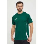 adidas Performance tricou de antrenament Tiro 24 culoarea verde, cu imprimeu  IS1017