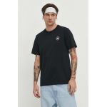 Converse tricou din bumbac culoarea negru, cu imprimeu