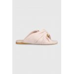 JW Anderson slapi de piele Corner Heel femei, culoarea roz, ANW42061A