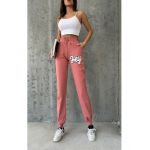 Pantaloni sport Engros pentru femei, cu model brodat