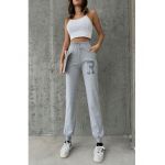 Pantaloni sport Engros pentru femei, cu model brodat