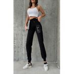 Pantaloni sport Engros pentru femei, cu model brodat