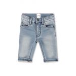 BOSS jeans pentru bebeluși culoarea albastru marin