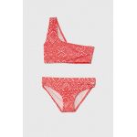 Pepe Jeans costum de baie pentru copii din două piese BANDANA ASY BIKINI SET culoarea rosu