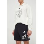 adidas pantaloni scurți din bumbac culoarea negru IP3801