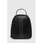 Answear Lab ghiozdan de piele femei, culoarea negru, mic, neted