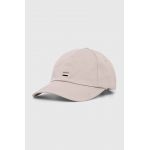 BOSS șapcă de baseball din bumbac culoarea bej, cu imprimeu 50514014