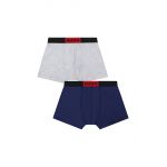 HUGO boxeri copii 2-pack culoarea albastru marin