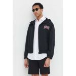 HUGO geacă bărbați, culoarea negru, de tranziție, oversize 50510263