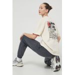 Kaotiko tricou din bumbac culoarea bej, cu imprimeu