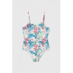 Pepe Jeans costum de baie dintr-o bucată pentru copii HIBISCUS FRILL SWIMSUIT culoarea verde