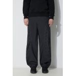 A-COLD-WALL* pantaloni Grisdale Storm Pant bărbați, culoarea negru, drept, ACWMB176