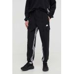 adidas pantaloni de trening culoarea negru, cu model IN1826