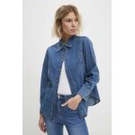 Answear Lab camasa jeans femei, cu guler clasic, regular