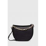 Dkny poseta de piele culoarea negru