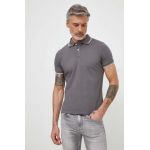 Geox tricou polo M4510R-T3088 M POLO barbati, culoarea gri, neted