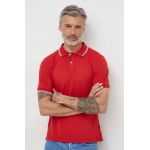 Geox tricou polo M4510R-T3088 M POLO barbati, culoarea rosu, neted