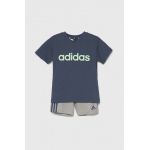 adidas set de bumbac pentru copii culoarea gri