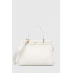 Dkny poseta de piele culoarea alb