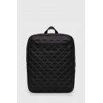 Emporio Armani ghiozdan de piele barbati, culoarea negru, mare, neted