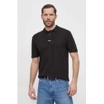HUGO polo de bumbac culoarea negru, uni 50493206