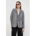 MICHAEL Michael Kors sacou culoarea negru, un singur rand de nasturi, modelator