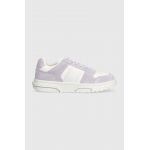 Tommy Jeans sneakers THE BROOKLYN SUEDE culoarea violet, EN0EN02476
