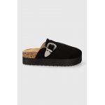 Answear Lab papuci femei, culoarea negru, cu platforma