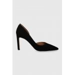 BOSS tocuri din piele intoarsa Janet culoarea negru, 50516217